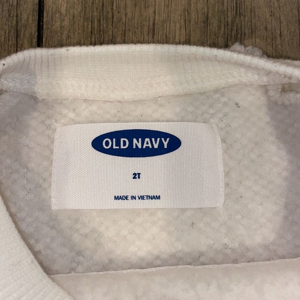 Old Navy- Fluffy Bear Sweatershirt - Picture 3 of 4